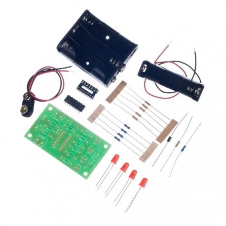 Détail des composants du kit testeur de piles Kitronik 2102