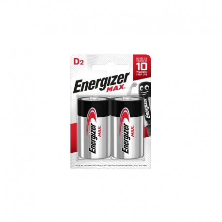 Blister de 2 piles alcalines Energizer 1,5 V ( D / LR20 )