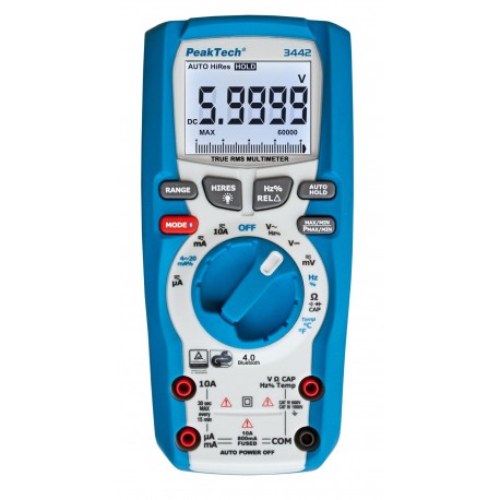 Multimètre Bluetooth True RMS IP67 60000 points P3442