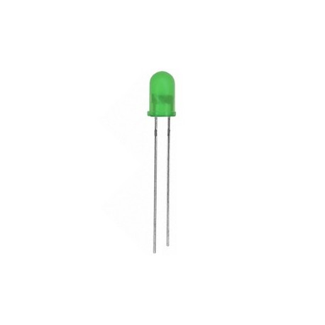 Led verte 5mm angle 30° (sans résistance nécessaire)