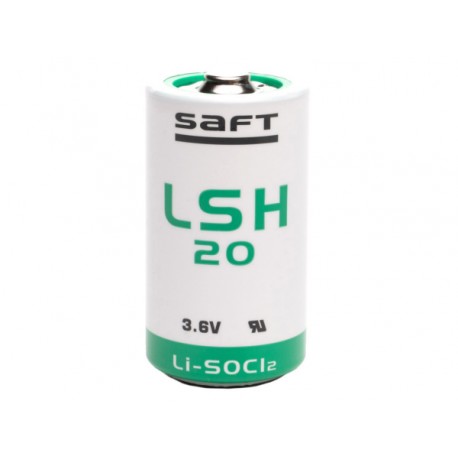 Pile Lithium SAFT 3,6V / 13,5Ah LSH20 (format D/LR20)