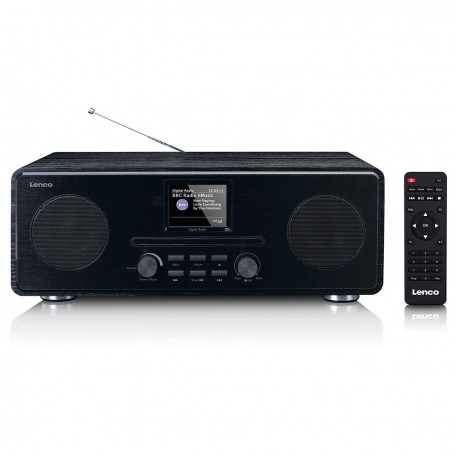 Radio DAB+ FM avec lecteur CD MP3 Bluetooth Noir - 1