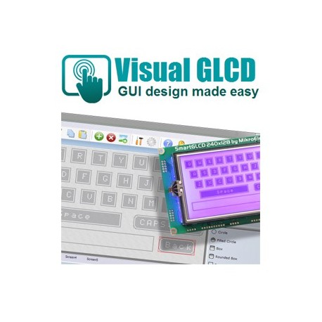 Logiciel de développement Mikroelektronika Visual GLCD pour LCD