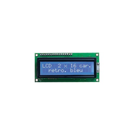 Afficheur LCD 2 x 16 caractères (bleu) - 1