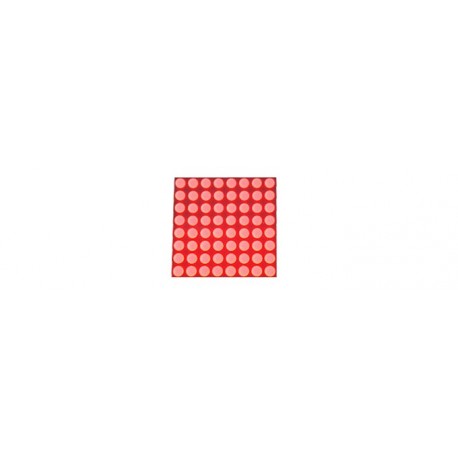 Matrice à leds 8 x 8 rouges (20 mm) - 1