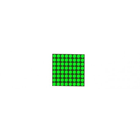 Mini matrice à leds 8 x 8 vertes (20 mm)