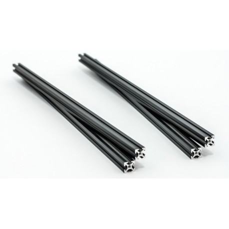 Profilés MakearBeam aluminium noire 300 mm (4 pcs)
