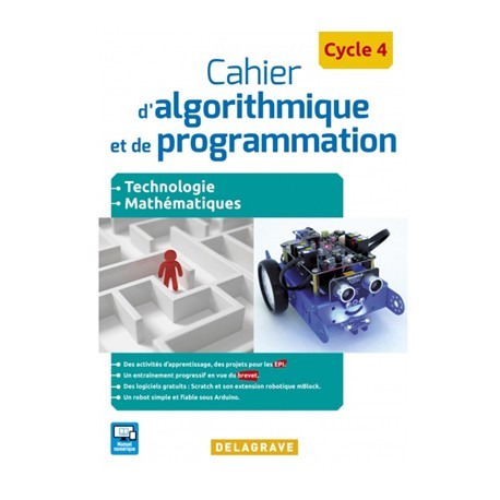 9782206 Cahier élève d'algorithmique et de programmation pour mbot