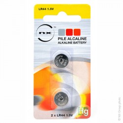 Piles boutons Alcalines 1,5V-145mAh (LR44/V13GA)