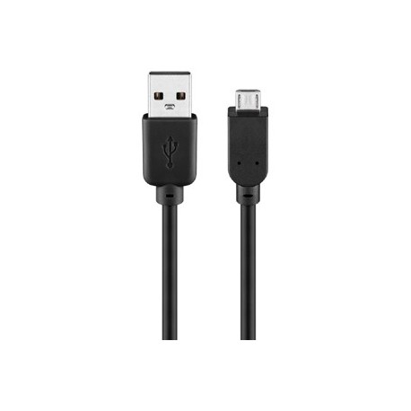 Cordon USB A mâle - micro-USB B mâle (1,8m)