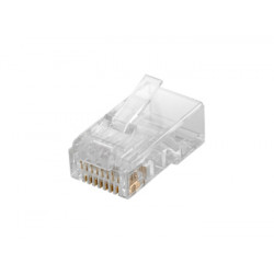 Connecteur RJ45 sans blindage à sertir sur câble rond UTP CAT 5e