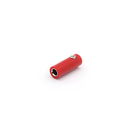 Fiche banane femelle 4 mm - rouge - 1