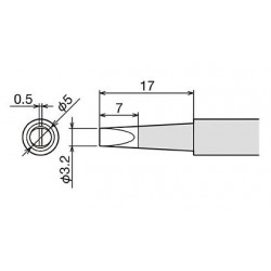 Panne 3,2mm pour fer CXR41