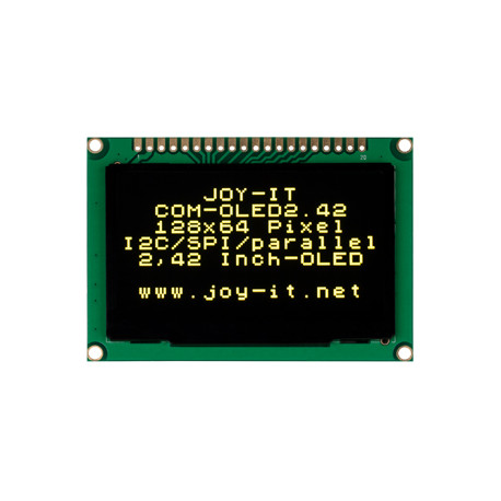 Afficheur OLED 2,42" SPI, I2C, Parallèle  - 1