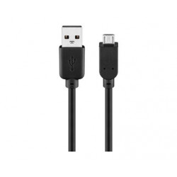 Cordon USB A mâle vers micro USB B mâle (0,30 m)
