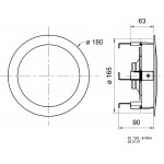 Haut parleur de plafond HiFi DL 132 T - 8 Ohm - 13 cm (5)