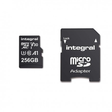 Carte mémoire microSDHC/XC V30 UHS-I U3 haute vitesse de 256 GB