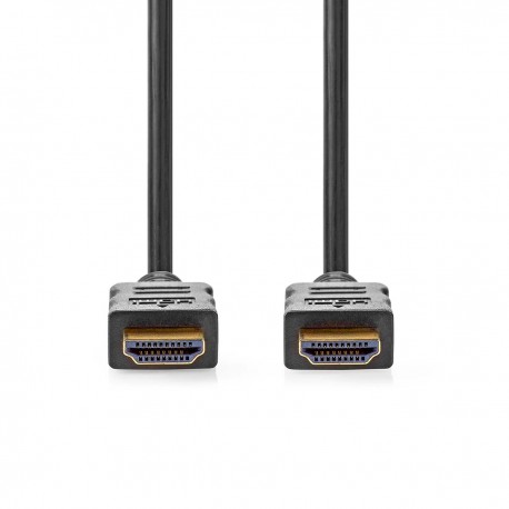 Câble HDMI haute vitesse avec Ethernet, longueur 1 m, DLC-HE10BSK